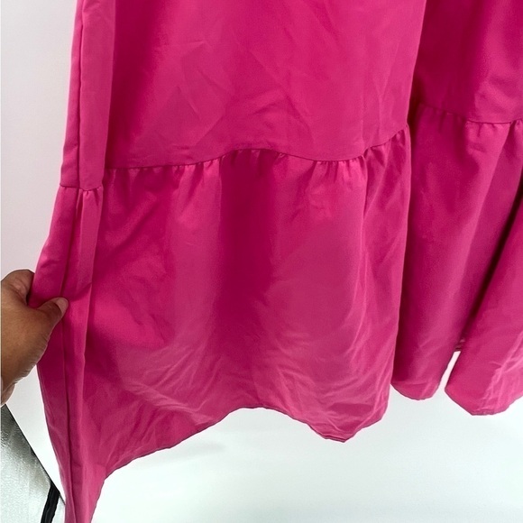 TALL POPLIN TIRED MIDI SMOCK DRESS SZ 10 NWT - Picture 7 of 10